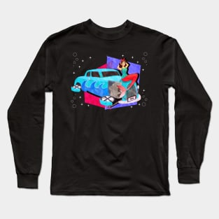 Hot Rod Mermaid Long Sleeve T-Shirt